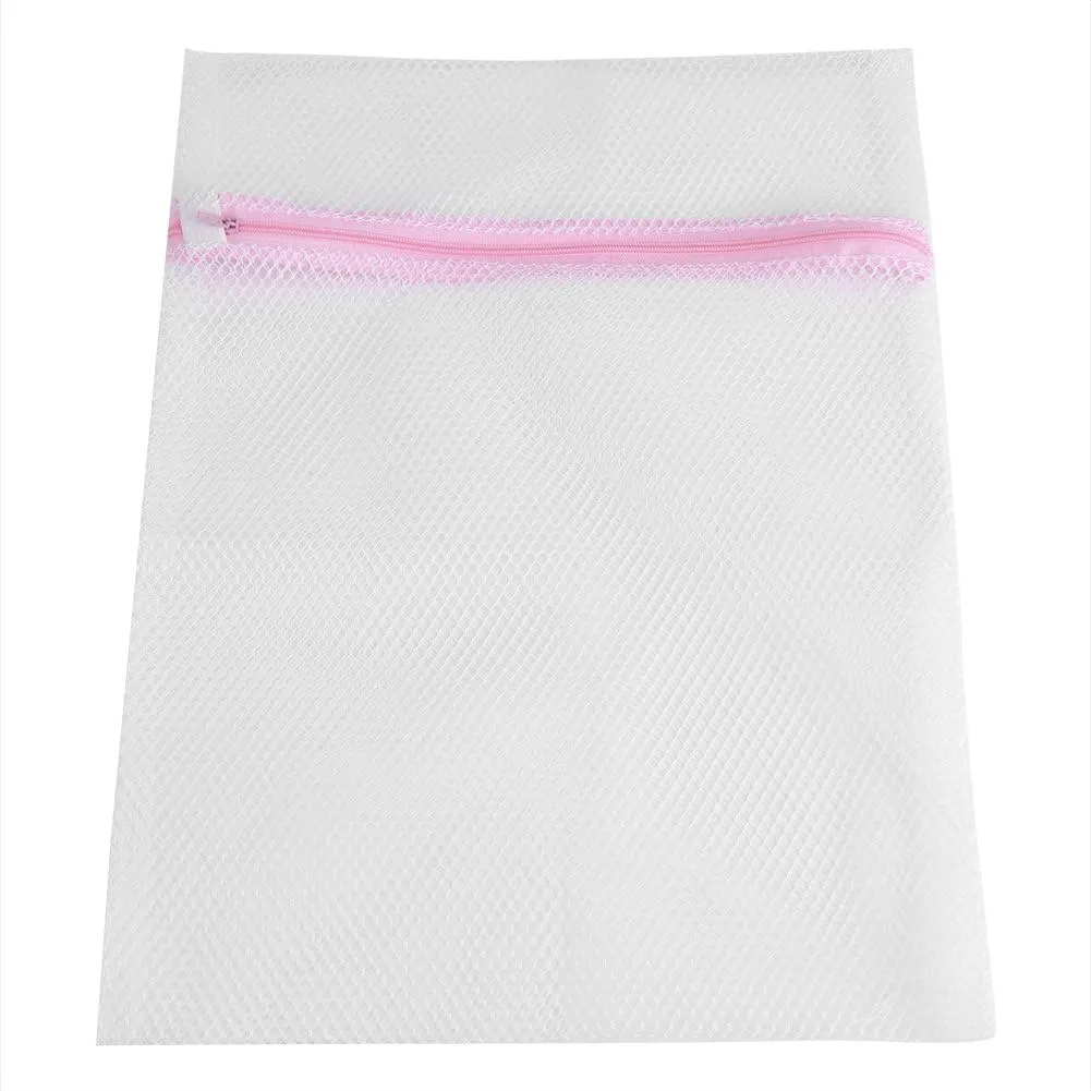 BORDSTRACT Mesh Laundry Bags, Lingerie Washing Bag Closure for Laundry, Stocking, Blouse, Travel Storage Organizer (Coarse net 40 * 50cm)