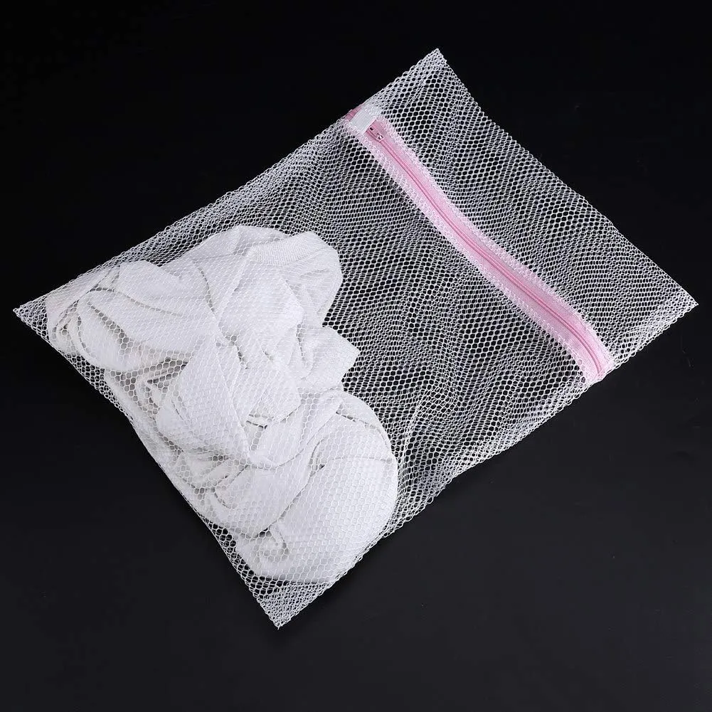 BORDSTRACT Mesh Laundry Bags, Lingerie Washing Bag Closure for Laundry, Stocking, Blouse, Travel Storage Organizer (Coarse net 40 * 50cm)