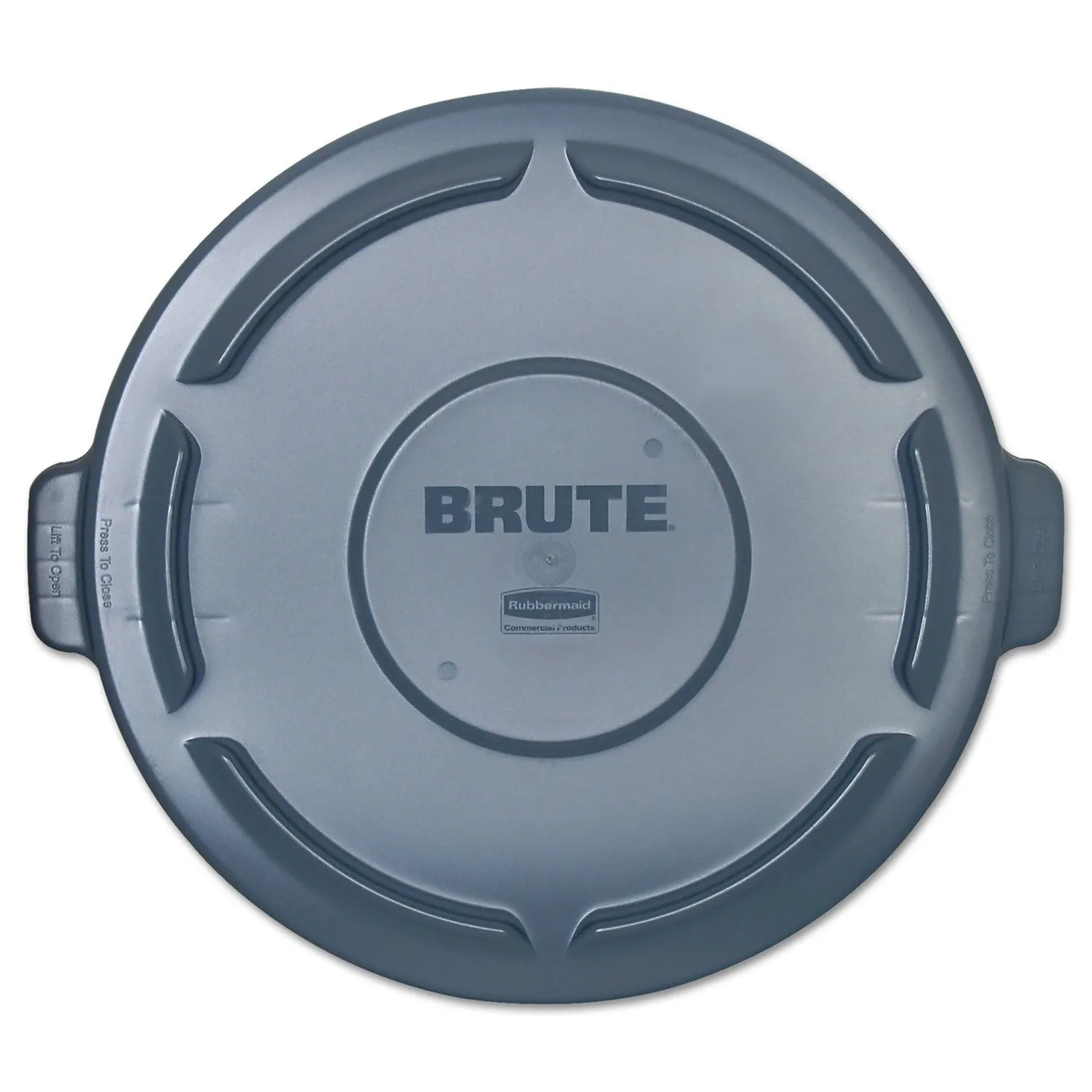 Box King RUB123L Brute Container Flat Lid, 44 gal, 24.25" W x 1.5" H, Gray