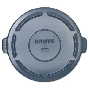 Box King RUB123L Brute Container Flat Lid, 44 gal, 24.25" W x 1.5" H, Gray