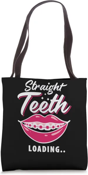 Braces Dental Orthodontic Colors Teeth Brush Assistant Tote Bag