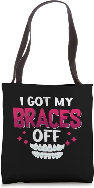 Braces Dental Orthodontic Colors Teeth Brush Assistant Tote Bag