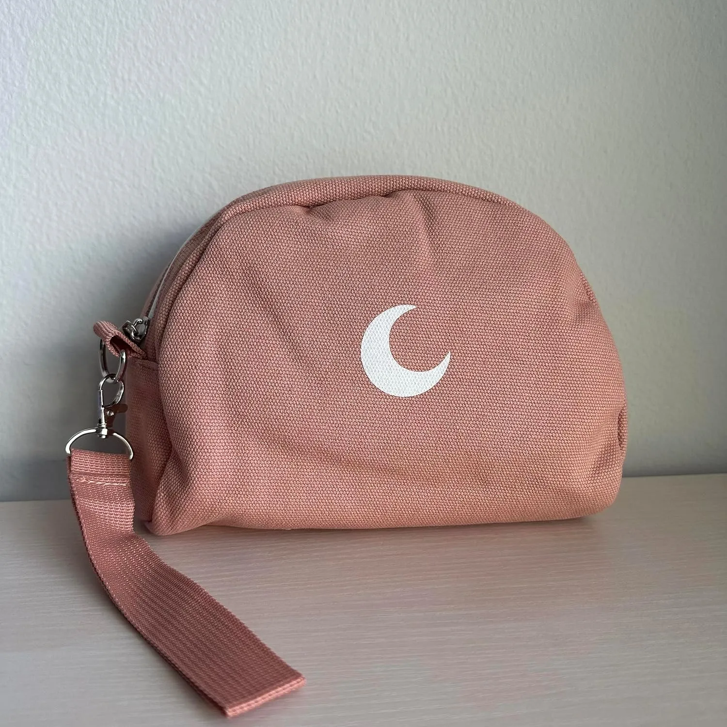Brando Moon Smell Proof Makeup Bag with Moon - Carbon Neutralizing Fabric - Air Tight Zippers