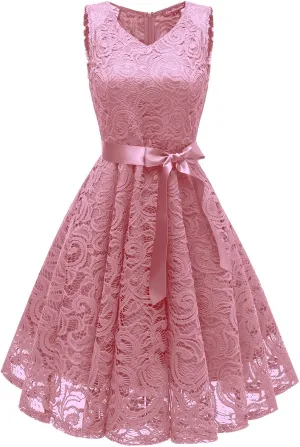 Bridesmaid Dress for Women 2024 Short Prom Dress V Neck Ruffle Wedding Guest Cocktail Dress Floral Homecoming Dress