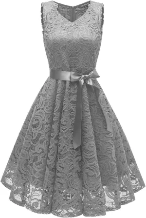 Bridesmaid Dress for Women 2024 Short Prom Dress V Neck Ruffle Wedding Guest Cocktail Dress Floral Homecoming Dress
