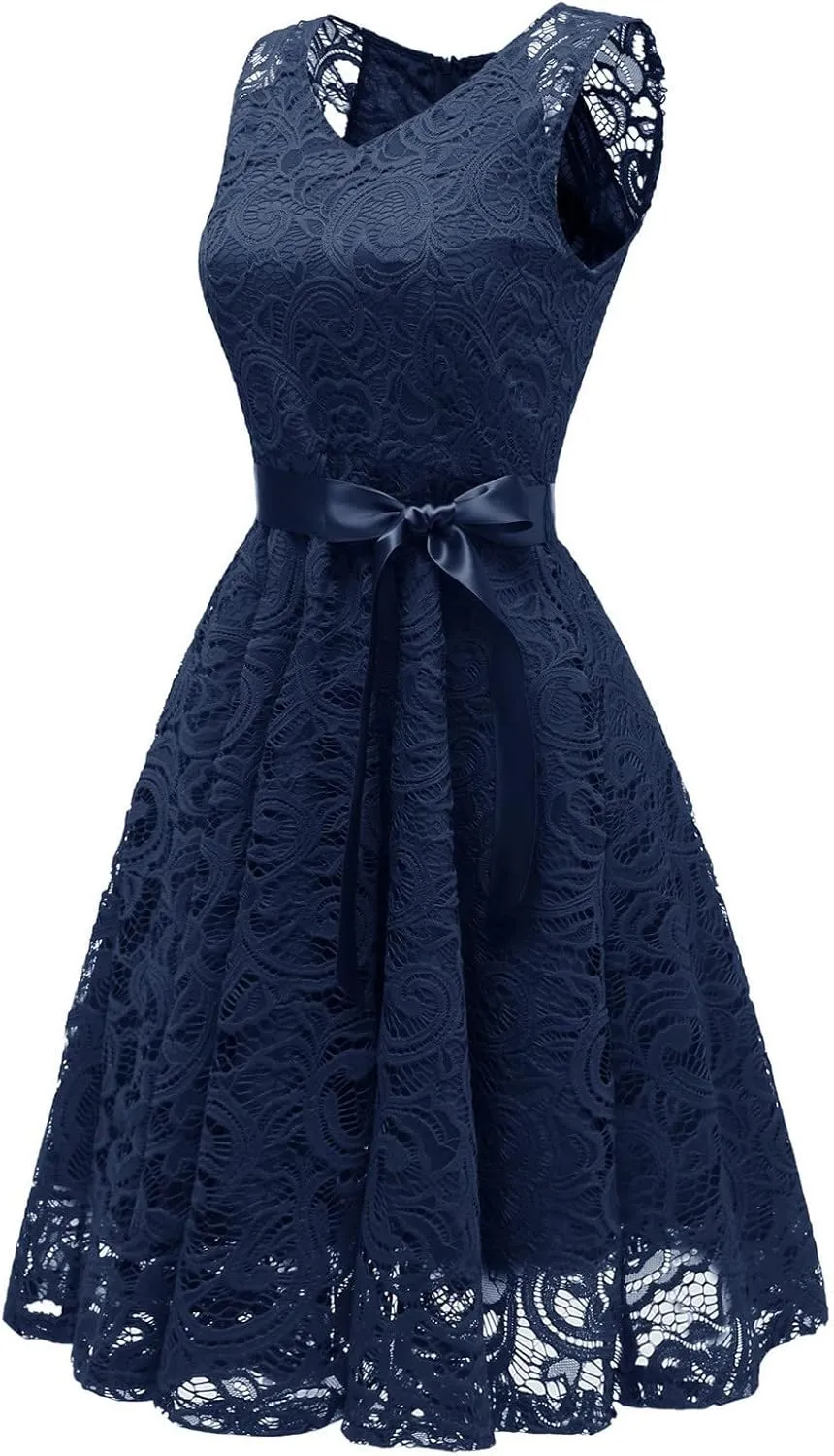 Bridesmaid Dress for Women 2024 Short Prom Dress V Neck Ruffle Wedding Guest Cocktail Dress Floral Homecoming Dress