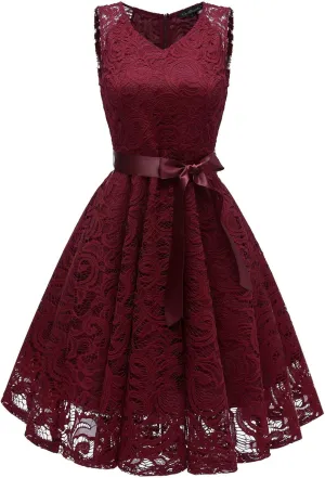 Bridesmaid Dress for Women 2024 Short Prom Dress V Neck Ruffle Wedding Guest Cocktail Dress Floral Homecoming Dress