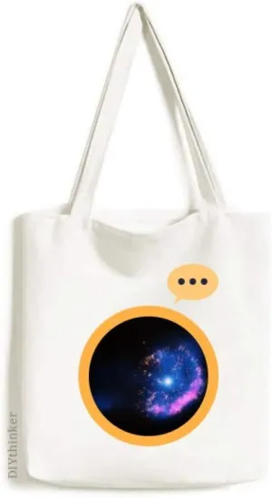 Bright Mystery Nebula Universe Space Expression Gift Sack Canvas Tote Shoulder Bag