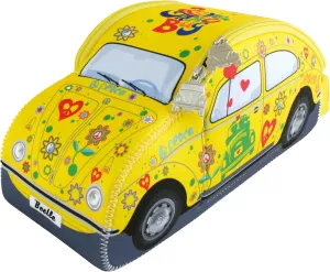 BRISA VW Collection - Volkswagen Neoprene Universal Bag for Makeup, Travel, Cosmetics in Beetle Bug Design