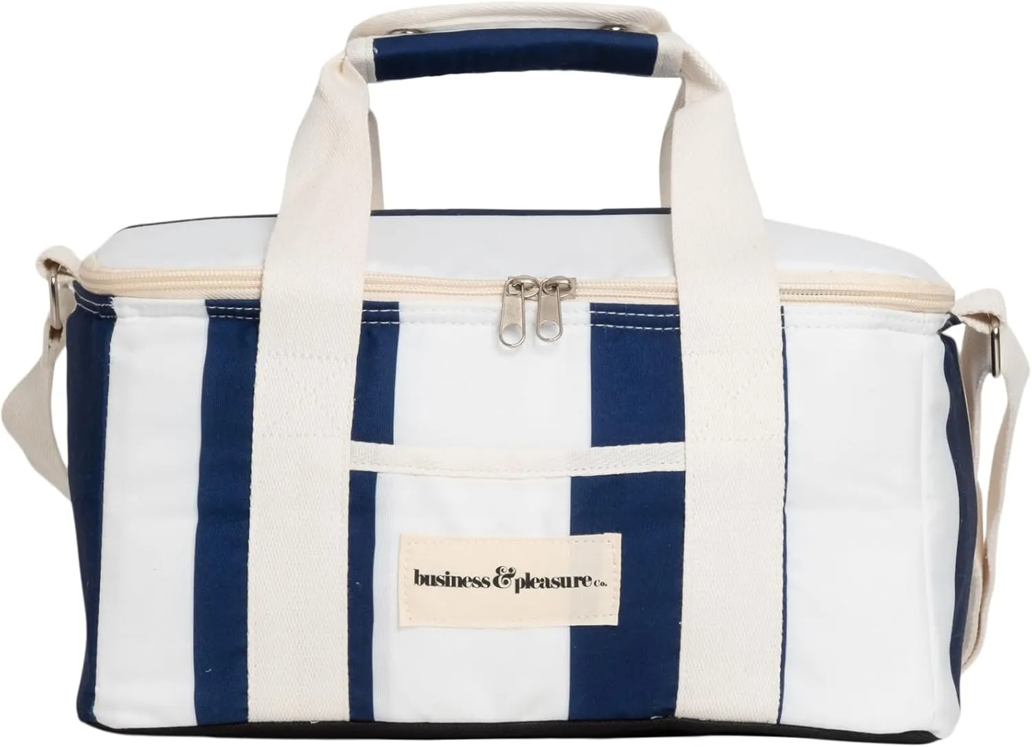 Business & Pleasure Co. Holiday Cooler Bag - Perfect for Beach Days & Picnics - Keeps Food Fresh & Drinks Cold - Cute Vintage Lunch Bag - Insulated Leakproof Lining