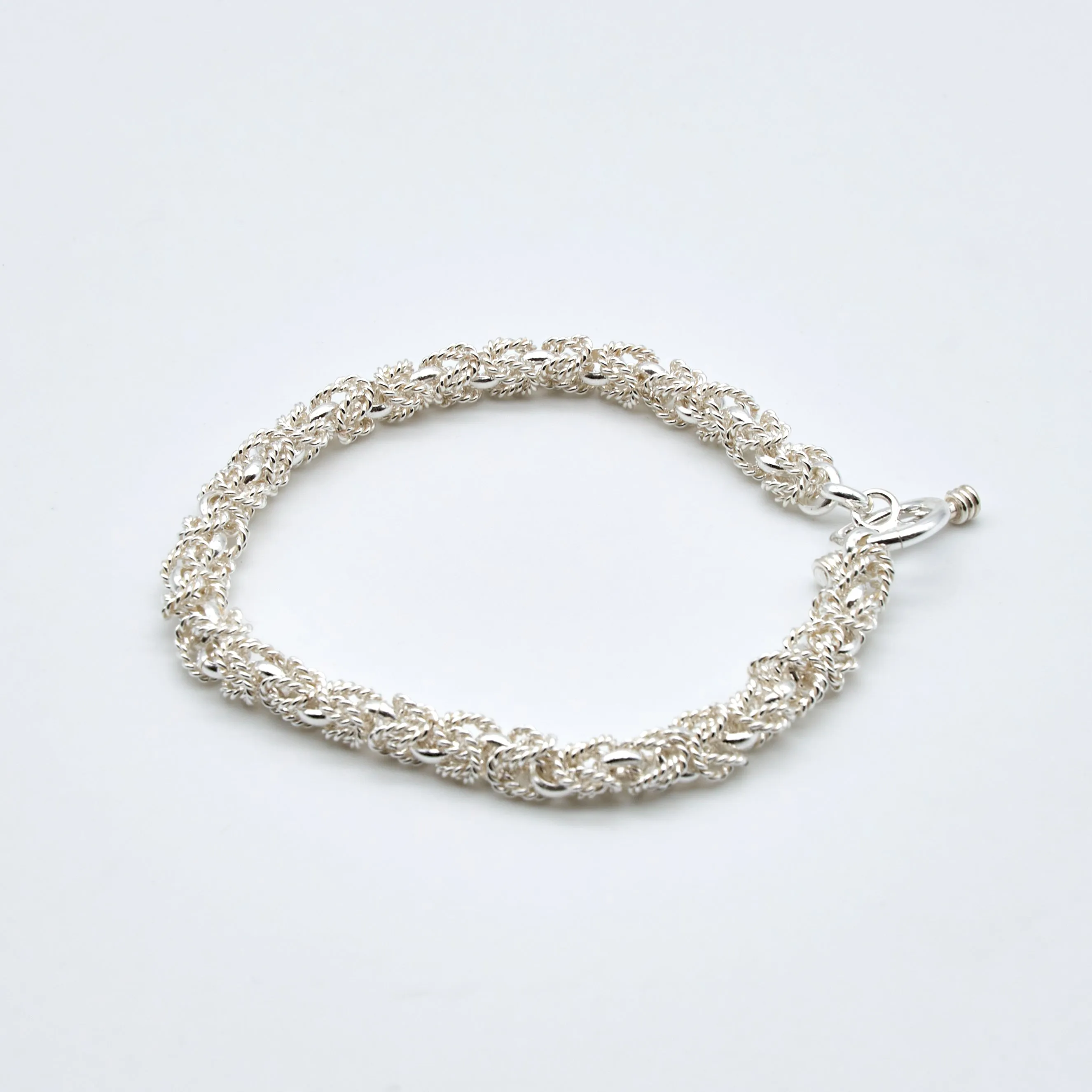 Byzantine Sterling Silver Set of Necklace, Bracelet and Earrings