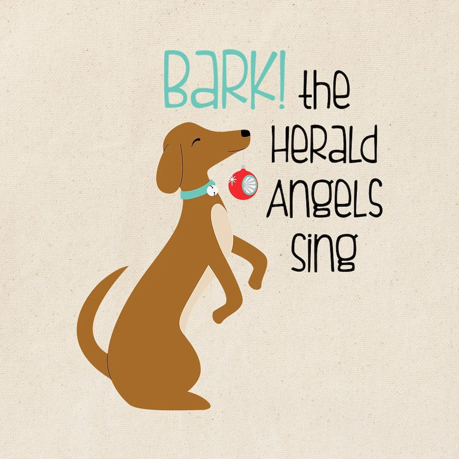 CafePress Bark Herald Angels Tote Bag Reusable Natural Beige Canvas Shopping Bag