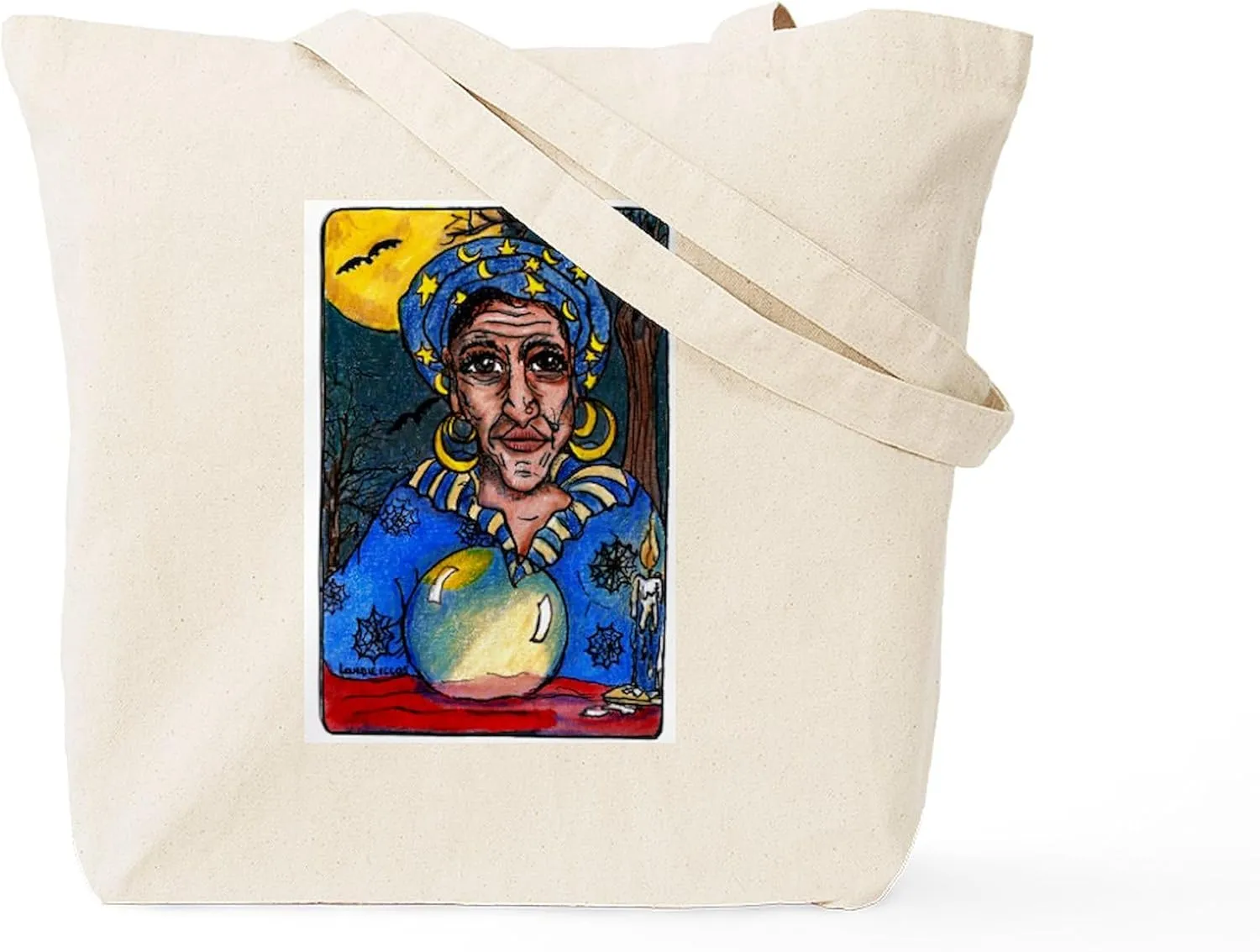 CafePress The Gypsy Witch Of New Orlean Tote Bag Reusable Natural Beige Canvas Shopping Bag