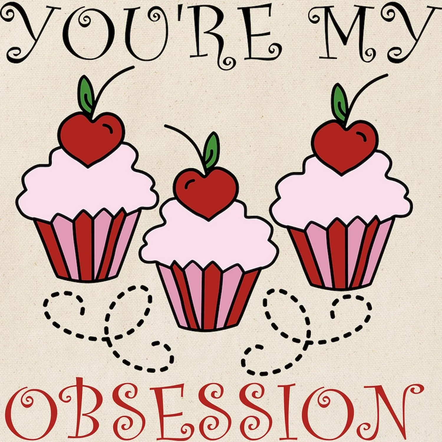 CafePress Youre My Obsession Tote Bag Reusable Natural Beige Canvas Shopping Bag