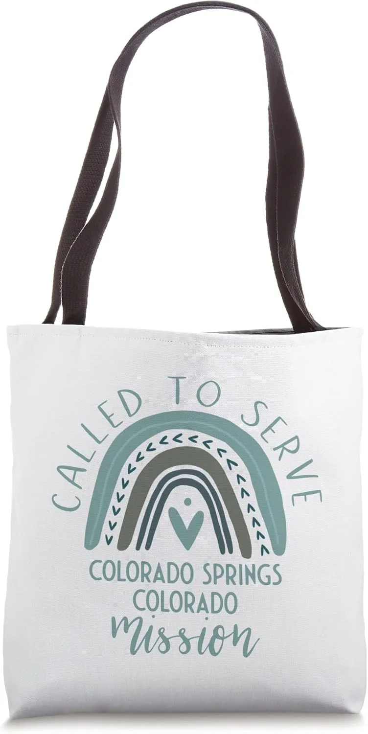 Called To Serve Boho Rainbow Colorado Springs Mission Tote Bag