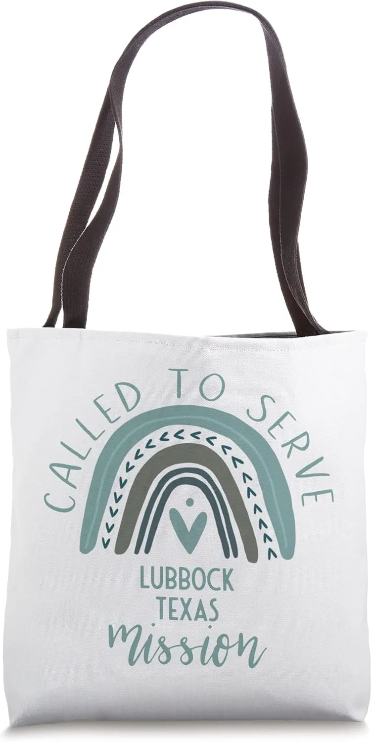 Called To Serve Boho Rainbow Lubbock Texas Mission Tote Bag