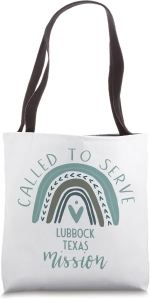 Called To Serve Boho Rainbow Lubbock Texas Mission Tote Bag