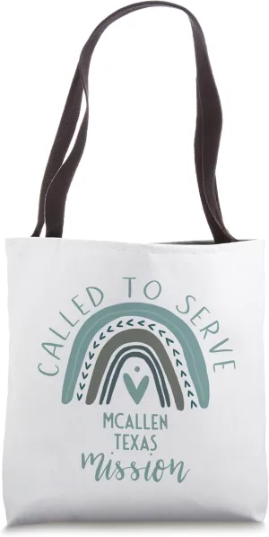 Called To Serve Boho Rainbow McAllen Texas Mission Tote Bag