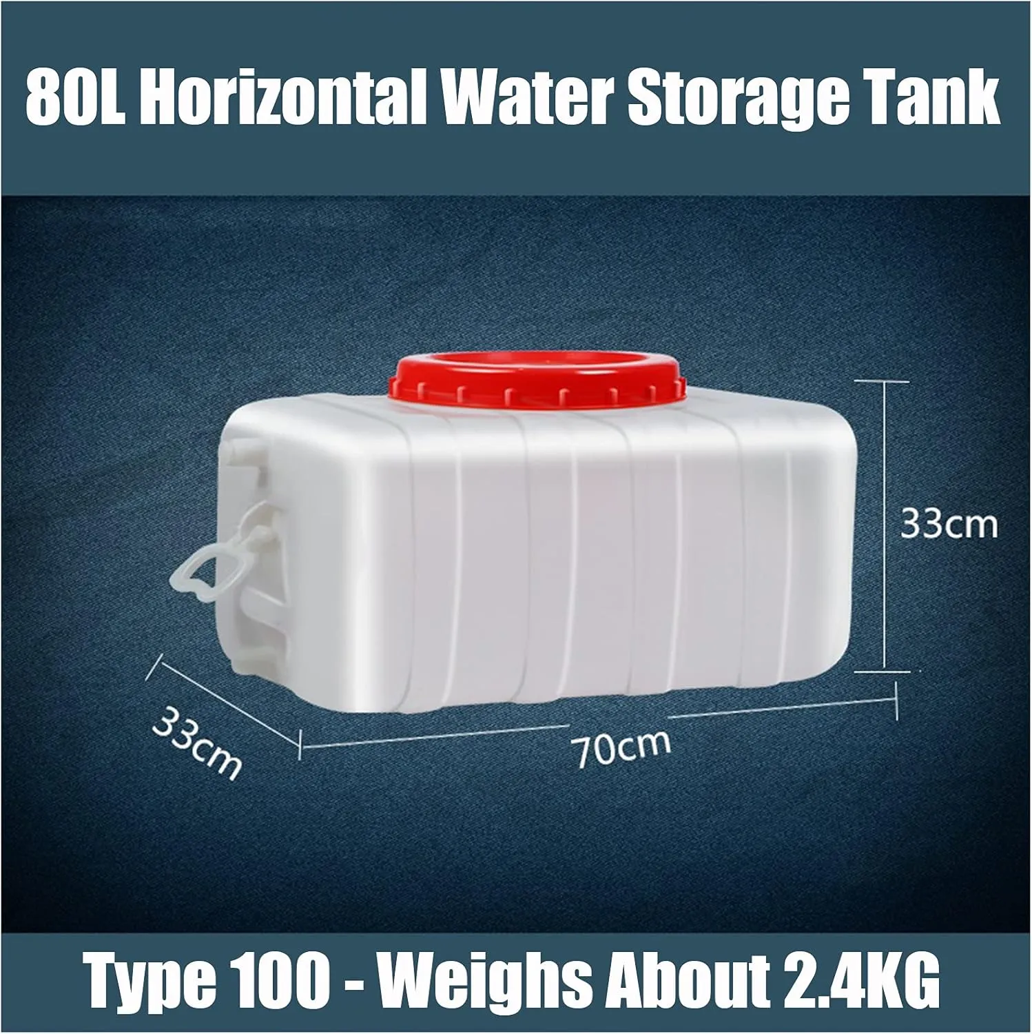 Camping 25L/48L/80L/110L/160L Camping & Hiking Water Storage Water Container Multifunctional Water Tank Cold Water Camping Water Storage Carrier Jug Water Barrel Pure，Outdoor Water Tank(Size:80L)
