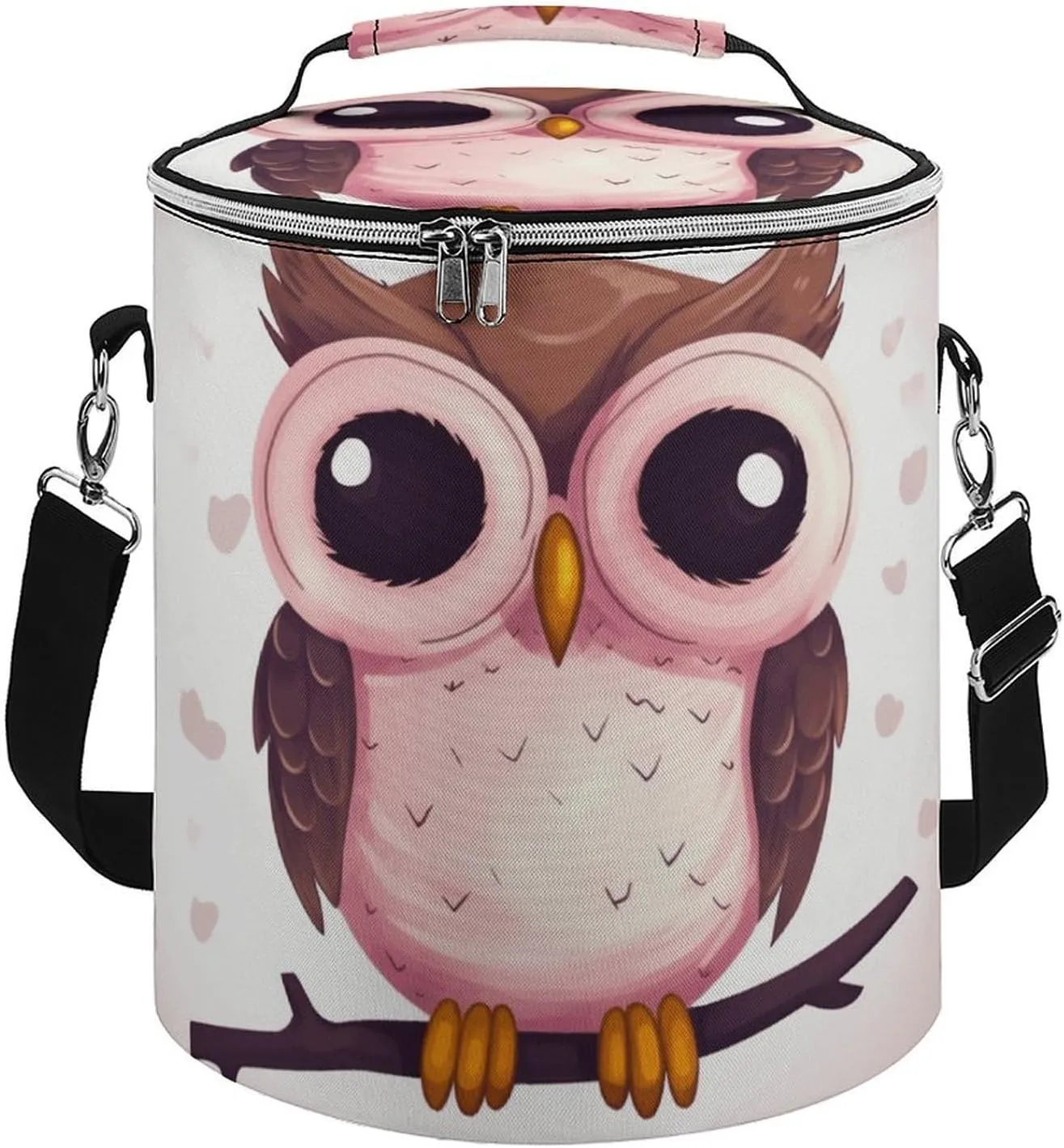 Camping Cooler Bag, Cute Owl Print Portable Ice Pack Outdoor Cooler Bag Picnic Cooler Bag Foldable Cooler Bag, style