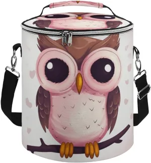 Camping Cooler Bag, Cute Owl Print Portable Ice Pack Outdoor Cooler Bag Picnic Cooler Bag Foldable Cooler Bag, style