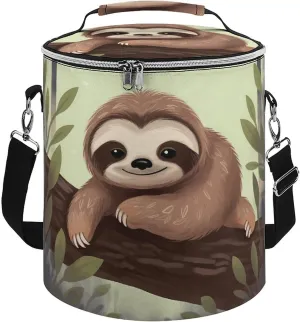 Camping Cooler Bag, Cute Sloth Print Portable Ice Pack Outdoor Cooler Bag Picnic Cooler Bag Foldable Cooler Bag, style
