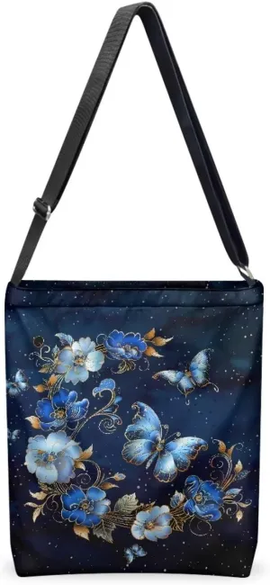 Canvas Tote Bag for Women, Retro Tote Bag Adjustable Shoulder Strap Fashion Shoulder Purse Canvas Travel Satchel