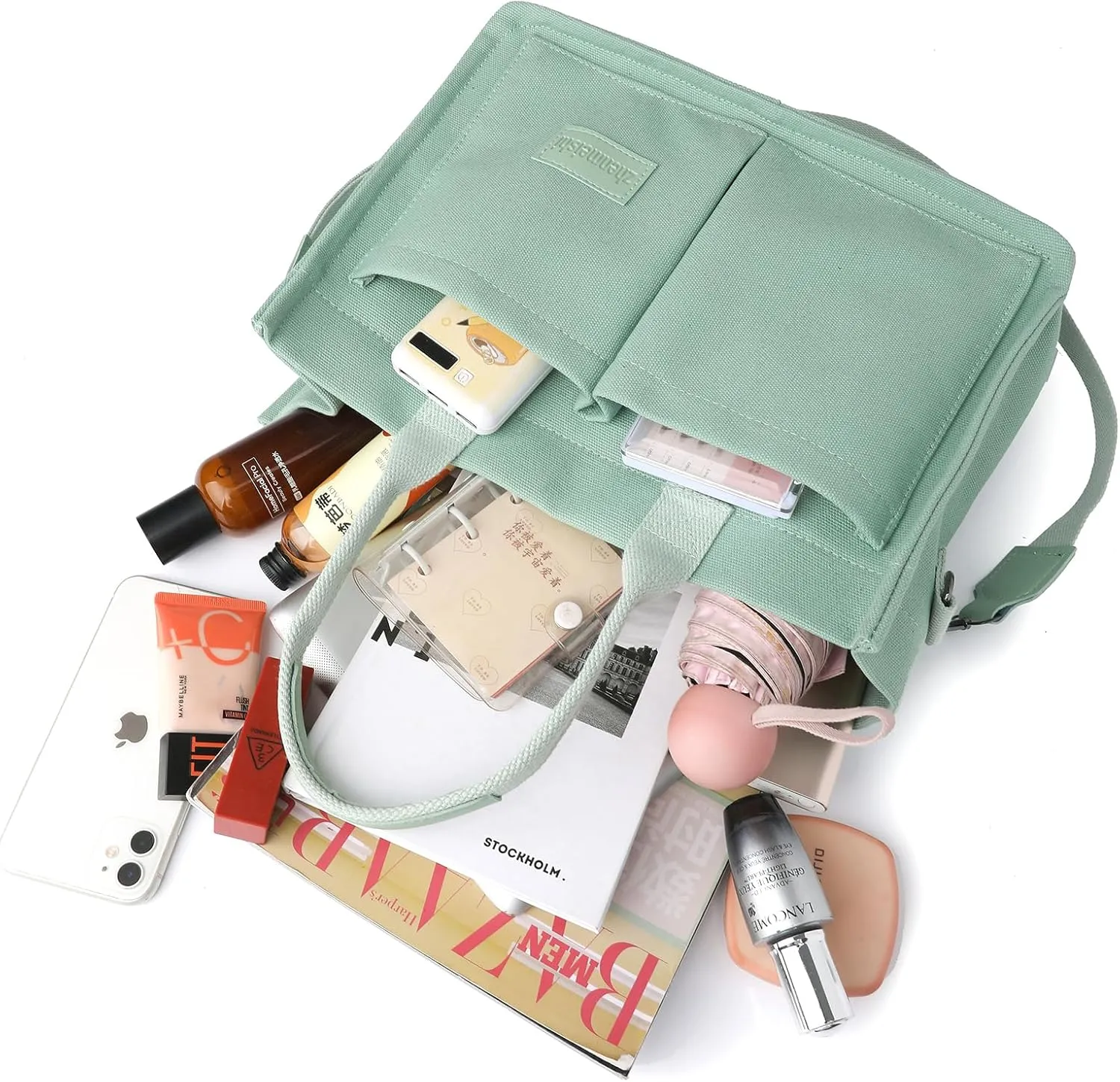 Canvas Tote for Women - Beach & Travel, Laptop Shoulder Bag - Cute Teacher Purse
