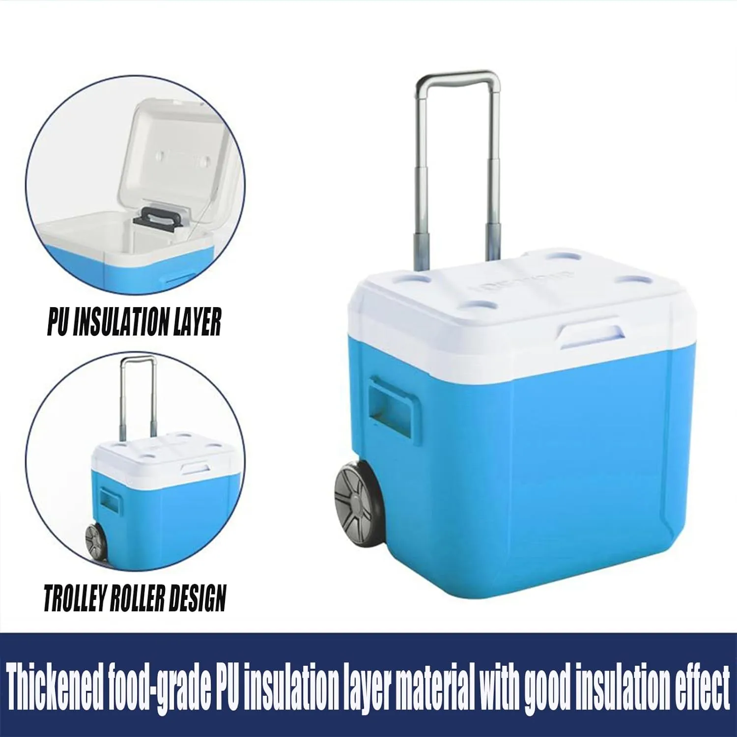 Car Camping Coolers for Datsun redi-Go/Bluebird/Cherry/Concept/Laurel/Sunny/Truck, Leak Proof Cooler, Portable Lightweight Ice Chest Box, Compartments Waterproof Insulated Bag
