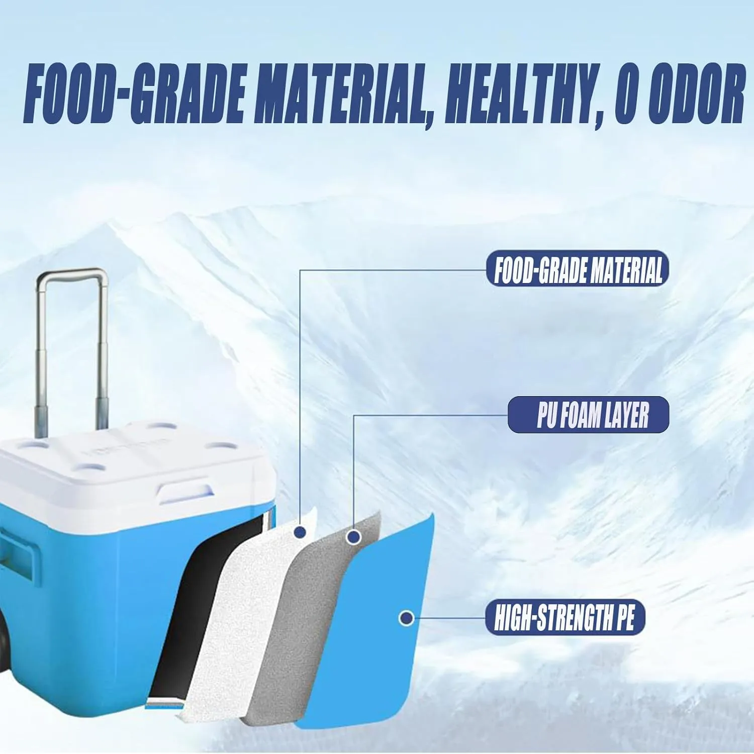 Car Camping Coolers for Datsun redi-Go/Bluebird/Cherry/Concept/Laurel/Sunny/Truck, Leak Proof Cooler, Portable Lightweight Ice Chest Box, Compartments Waterproof Insulated Bag