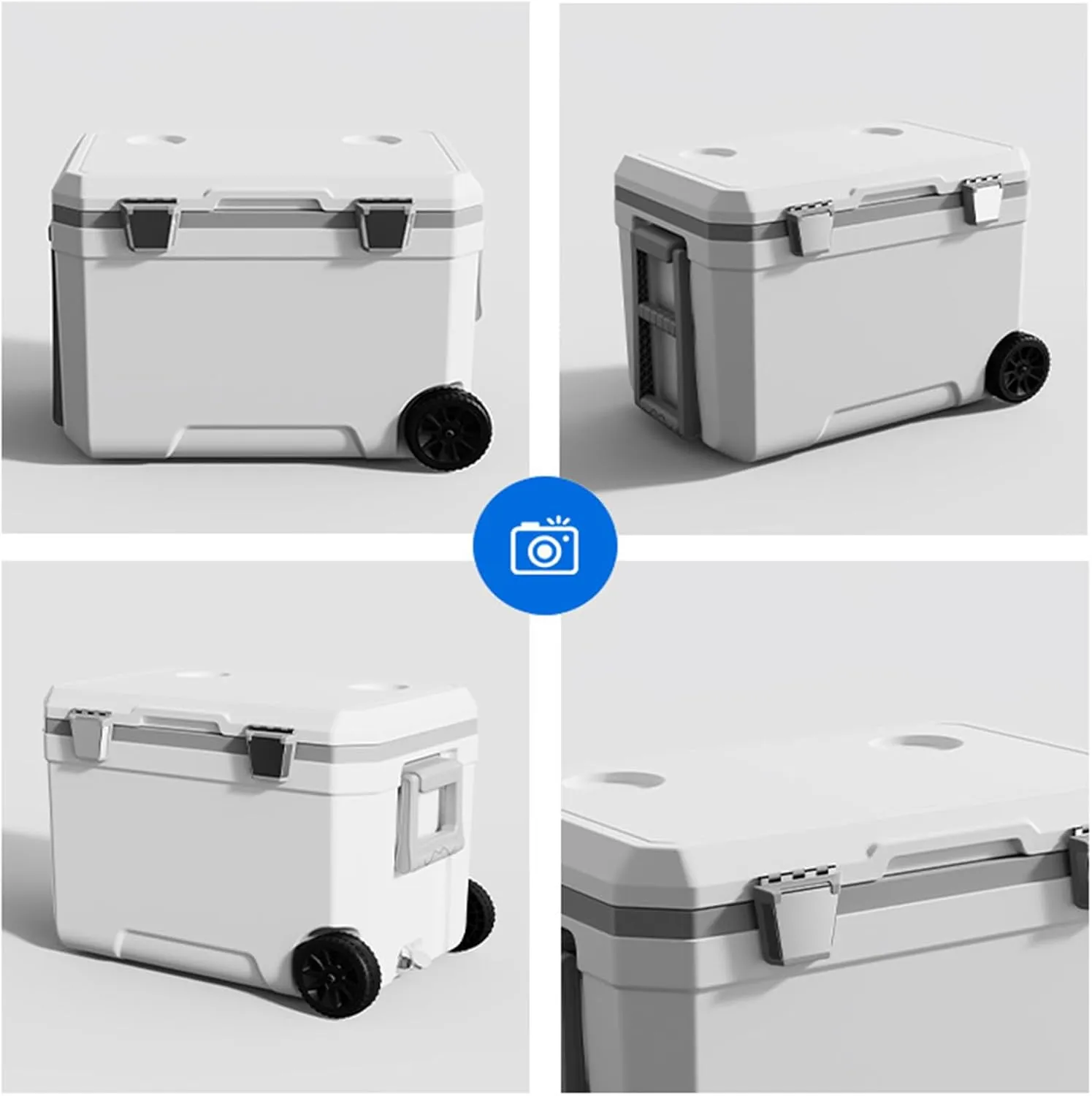 Car Camping Coolers for Mercedes-Benz Citan/CLA/GLC/GLE/Sprinter/Vito, Waterproof Portable Cooler, Leak Proof Picnic Insulated Bag, Ultra-Light Premium Ice Chest Box,A-Green-45L