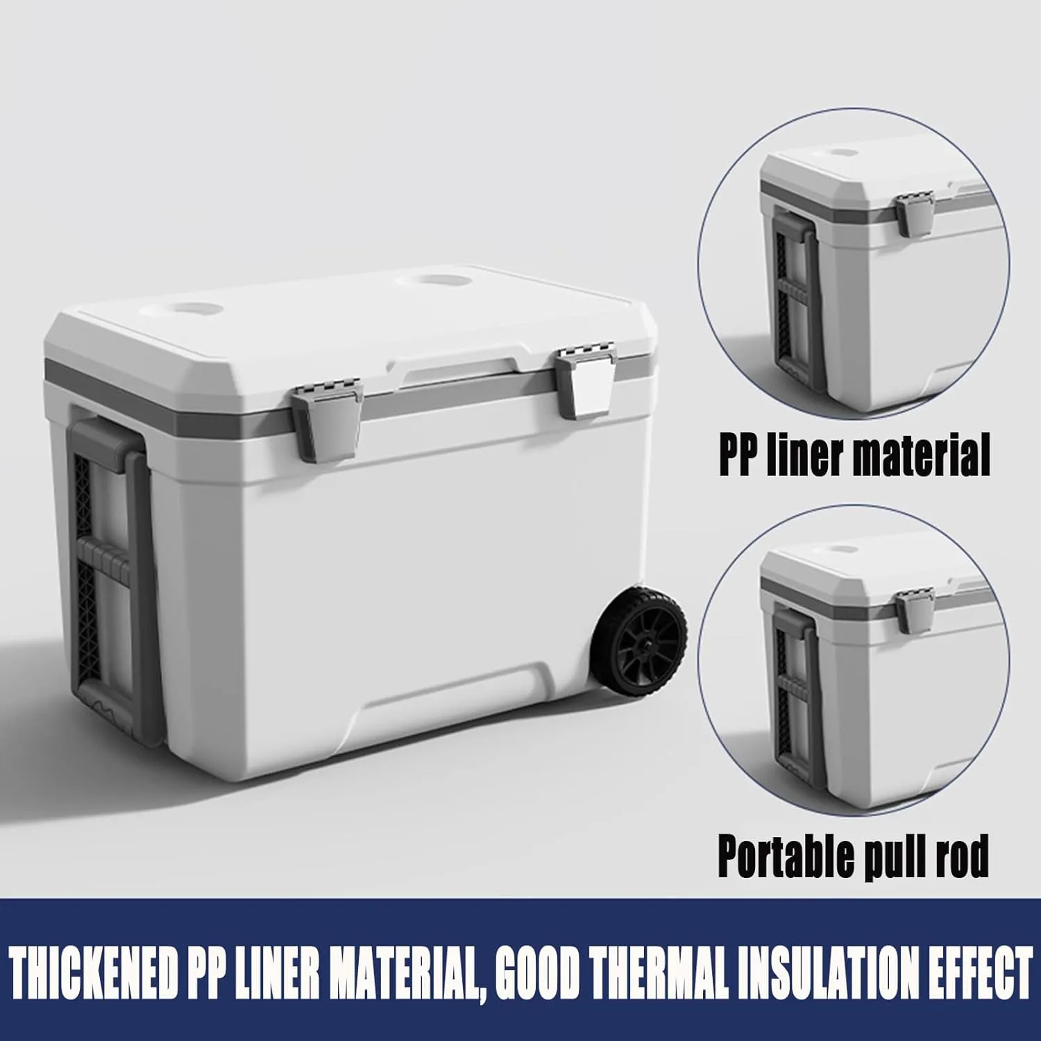 Car Camping Coolers for Mercedes-Benz Citan/CLA/GLC/GLE/Sprinter/Vito, Waterproof Portable Cooler, Leak Proof Picnic Insulated Bag, Ultra-Light Premium Ice Chest Box,A-Green-45L