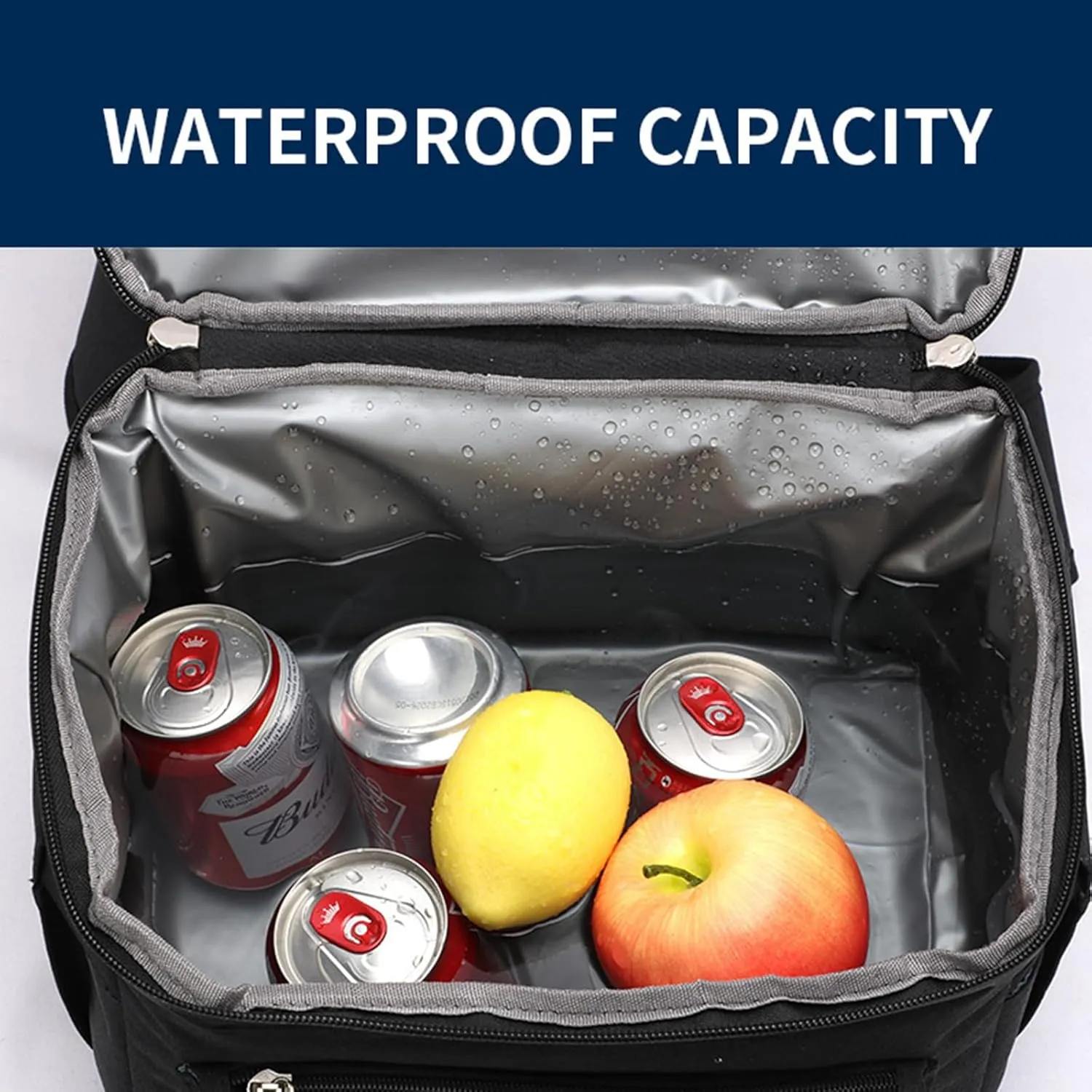 Car Camping Coolers for Subaru Baja/Bighorn/Concept/Leone/Sumo/Trezia/Tribeca, Waterproof Portable Cooler, Leak Proof Picnic Insulated Bag, Ultra-Light Premium Ice Chest Box,A-Black