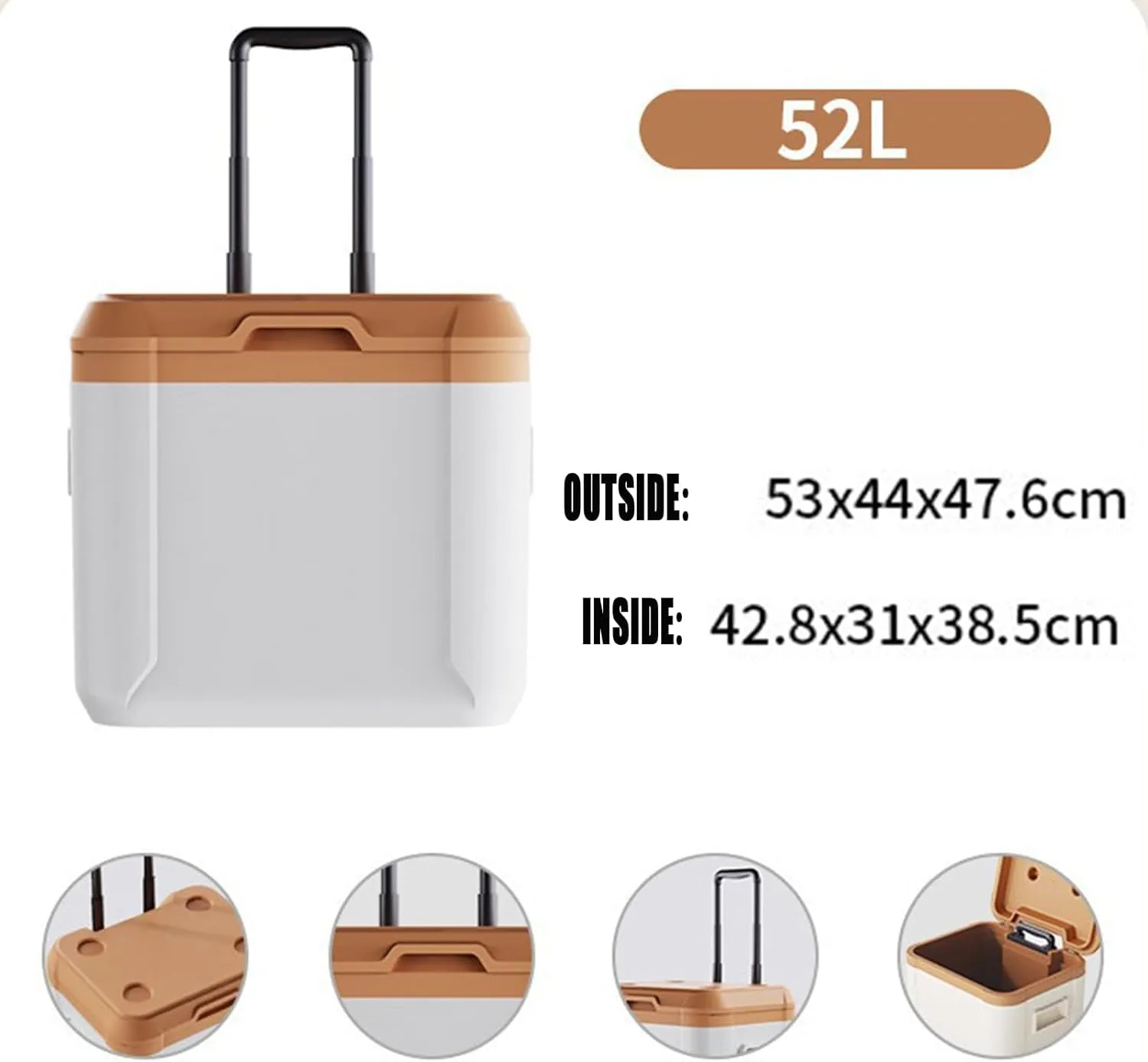 Car Camping Coolers for Triumph TR2/TR3/TR4/TR5/TR6, Leak Proof Cooler, Portable Lightweight Ice Chest Box, Compartments Waterproof Insulated Bag