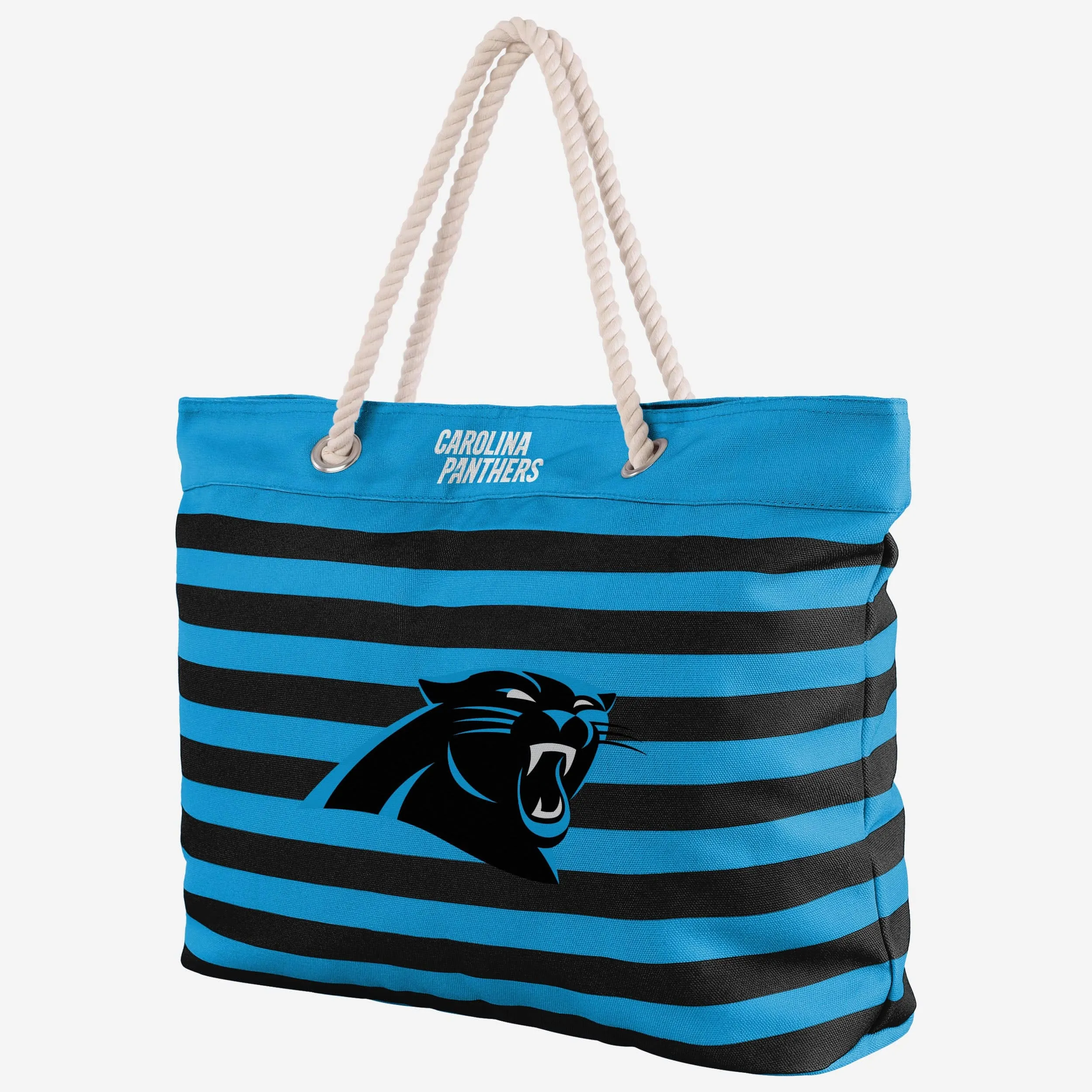 Carolina Panthers Nautical Stripe Tote Bag