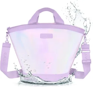Case-Mate Soap Bubble Soft Cooler Tote with Zippered Insulation, Shoulder Strap & Carrying Handles, Iridescent