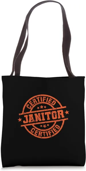 Certified Janitor Profession Work Tote Bag