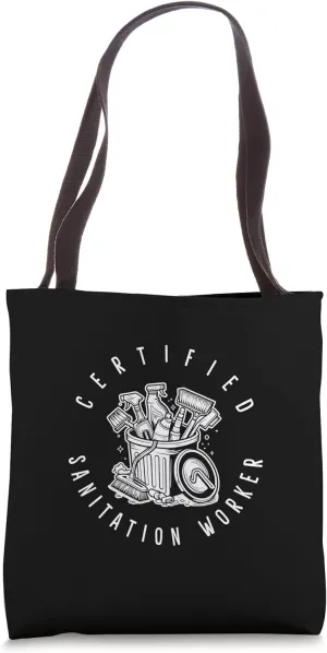 Certified Sanitation Worker Custodian Janitor Tote Bag