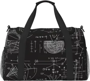 Chemistry Formulas Travel Duffel Bag Tote Bag Sports Gym Bag For Women And Men