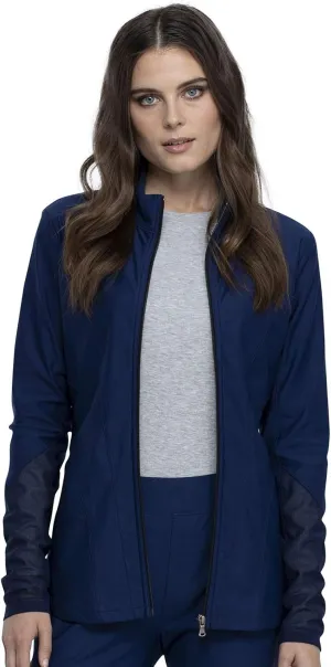 Cherokee Form Women Warm Up Scrubs Jacket Zip Front CK390