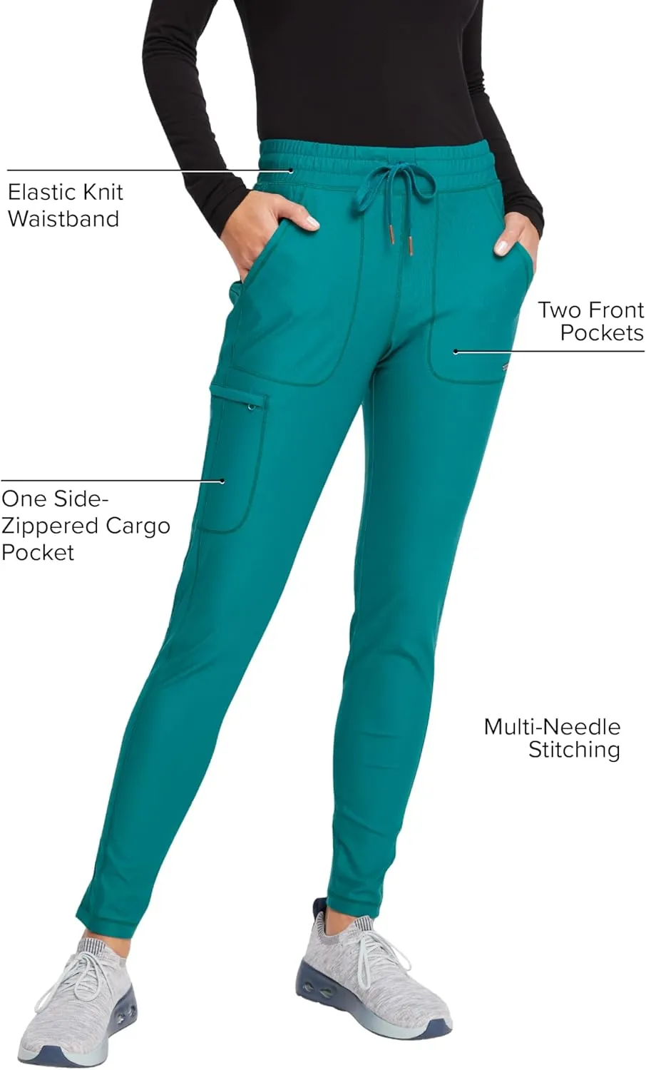 Cherokee Women's Scrub Pant with 360° Stretch & Moisture Wicking Fabric - CK095