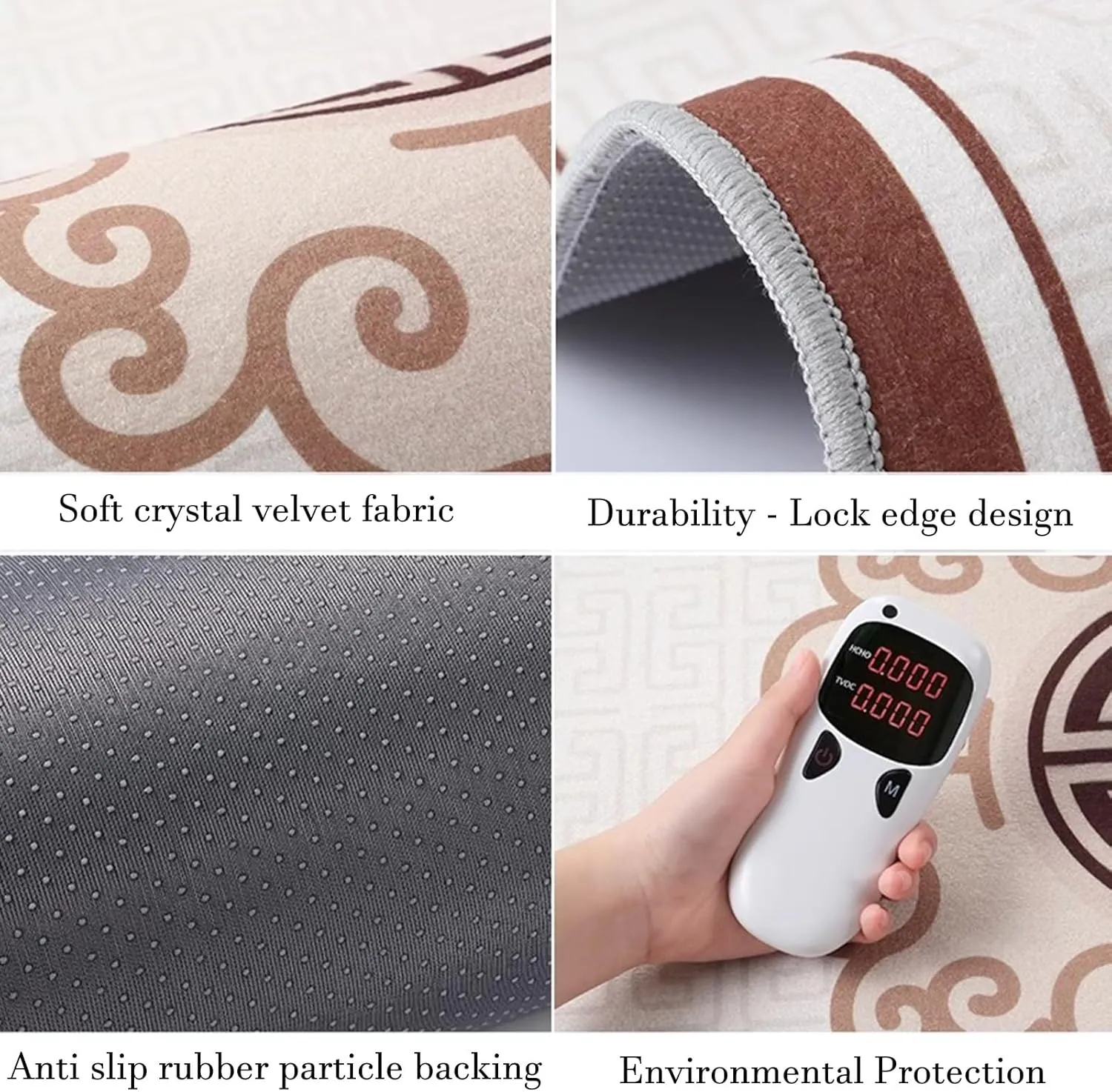 Chinese Round Mahjong Mat for Table, Mute Noise Reduction, Non-Slip Wear-Resistant Tablecloth for Poker Card Board Tile Games， with Carrying Bag(100cm/39.37in)