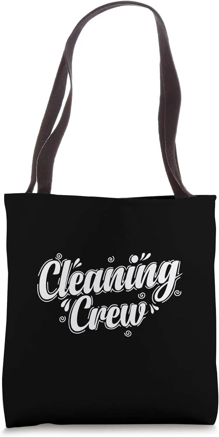 Cleaning Crew Janitor Profession Work Tote Bag