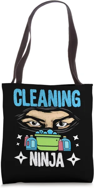 Cleaning Ninja Janitor Caretaker Worker Custodial Staff Tote Bag