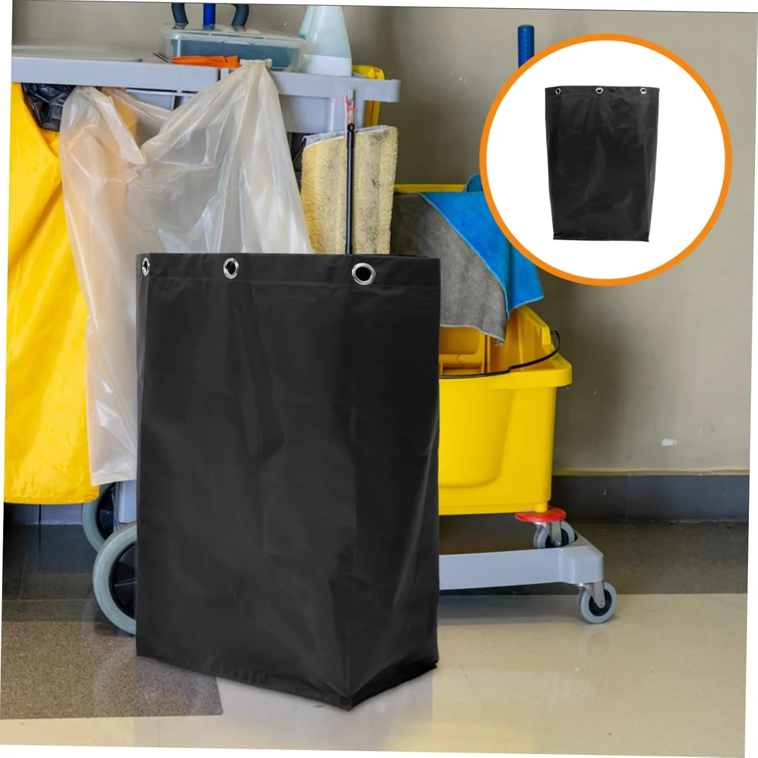 Cleaning Supplies Bag Janitorial Cart Bag Large Space Easy to Carry Sturdy and