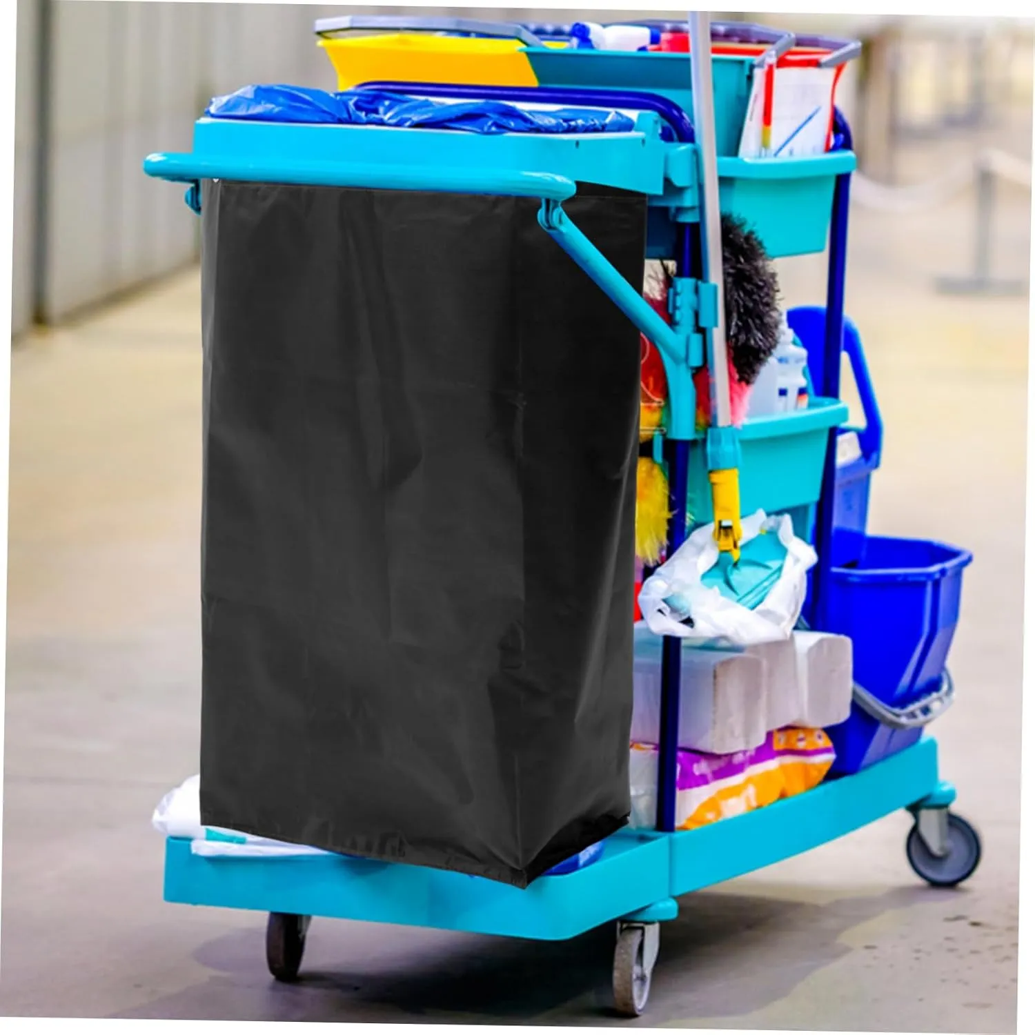 Cleaning Supplies Bag Janitorial Cart Bag Large Space Easy to Carry Sturdy and