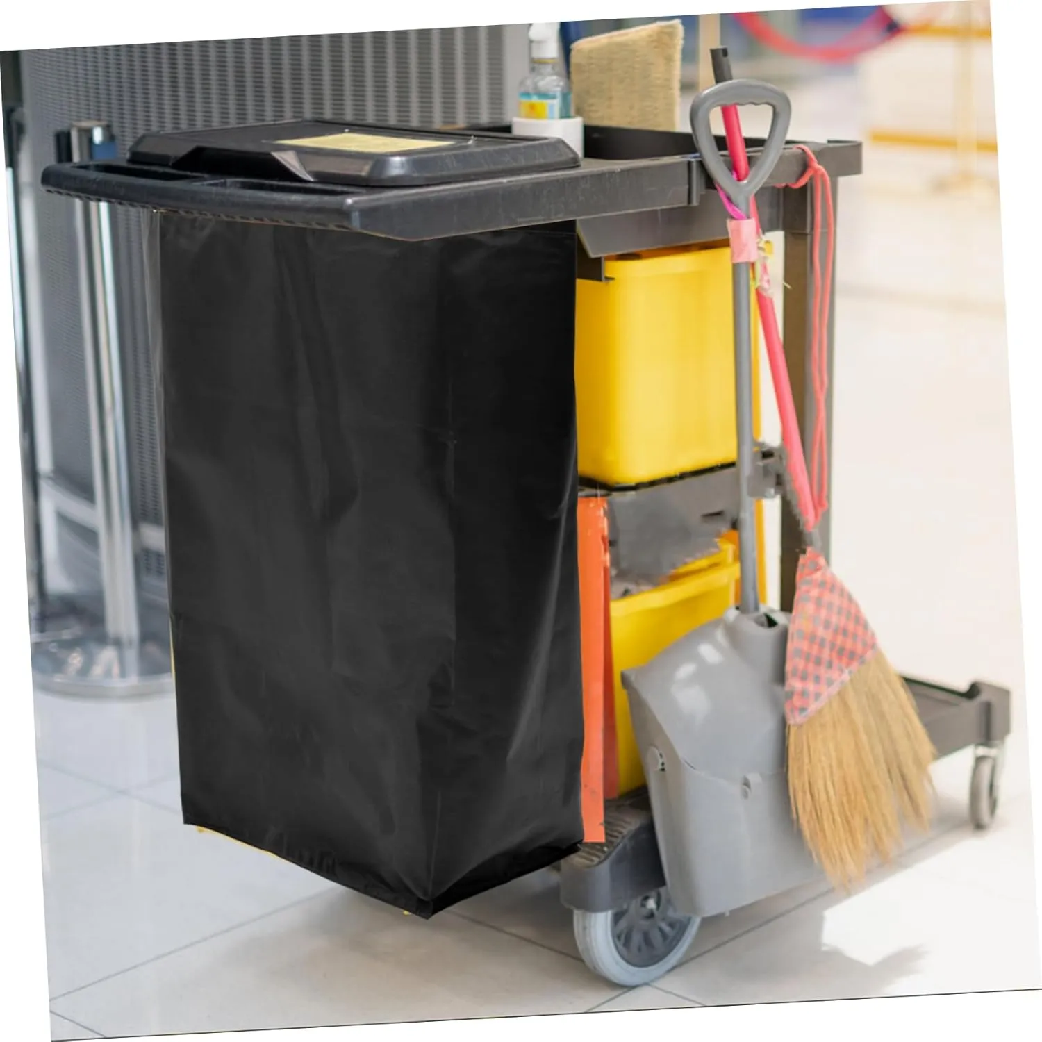 Cleaning Supplies Bag Janitorial Cart Bag Large Space Easy to Carry Sturdy and