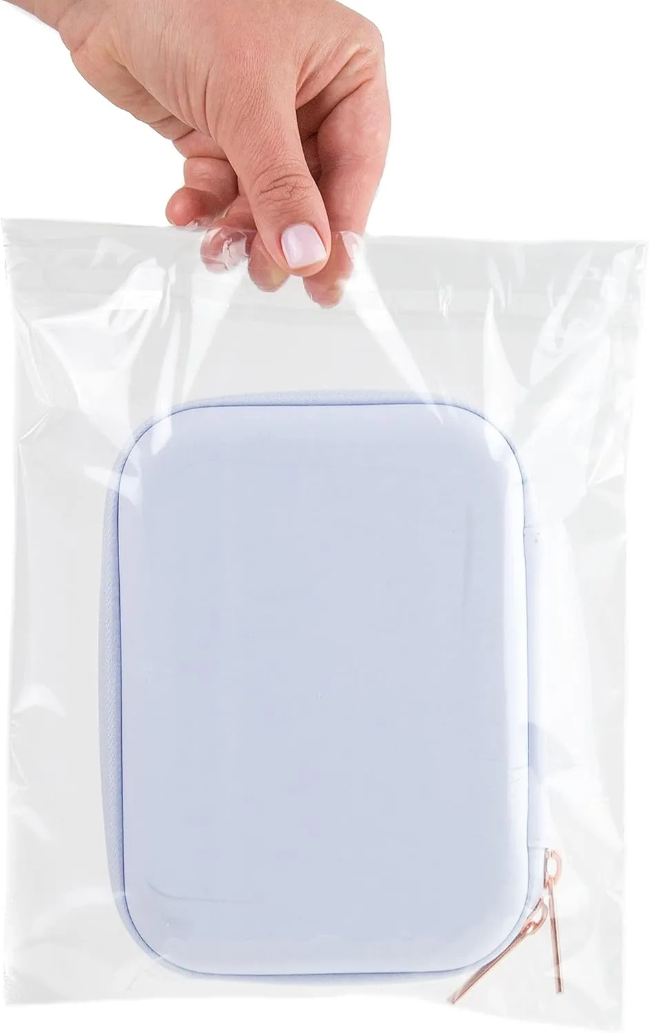 Clear Poly Bags 6x9", 8x10", 9x12", 11x14" Combo Pack of 400 (100 each size) - Clear Bags for Packaging - Plastic Bags for Packaging Products - Plastic Packaging Bags (Resealable)