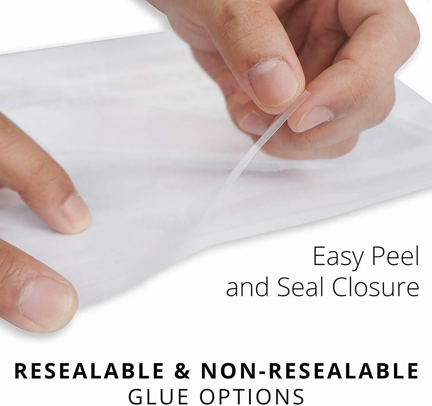 Clear Poly Bags 6x9", 8x10", 9x12", 11x14" Combo Pack of 400 (100 each size) - Clear Bags for Packaging - Plastic Bags for Packaging Products - Plastic Packaging Bags (Resealable)