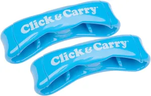 Click & Carry Grocery Bag Carrier - Plastic Bag Organizer and Holder for Easy Shopping - As Seen on Shark Tank - Comfortable Gel Padding Bags Handle, Hands-Free Design for Groceries, Paint Can Carrier